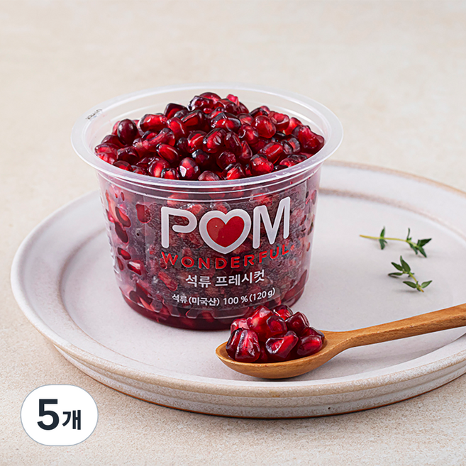 POM 원더풀 석류 프레시컷, 120g, 5개