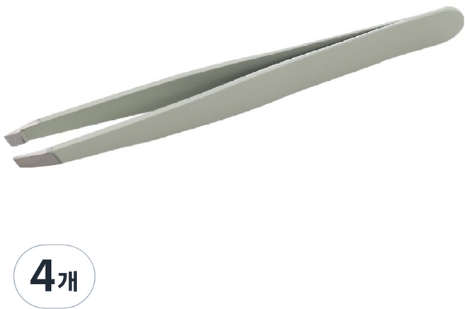 러비쉬 뷰티메이커 족집게 사선형, 4개, 민트