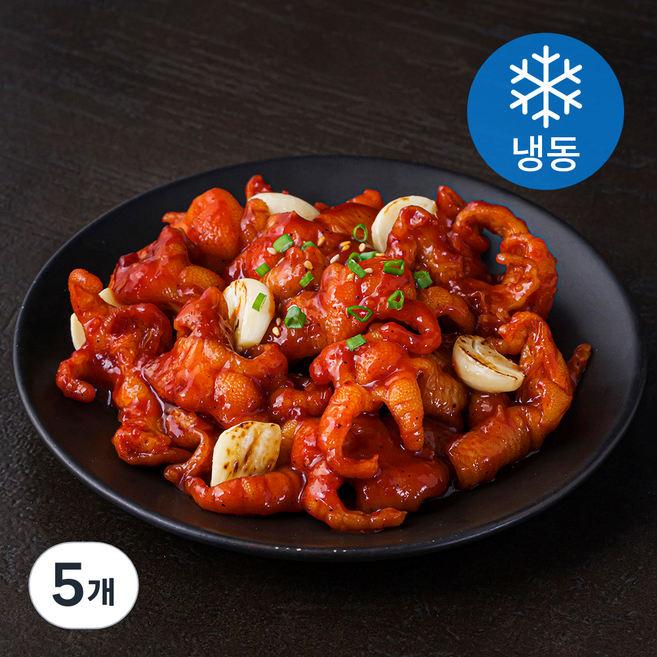 한강식품 손질 무뼈닭발 소스인팩 (냉동), 250g, 5개
