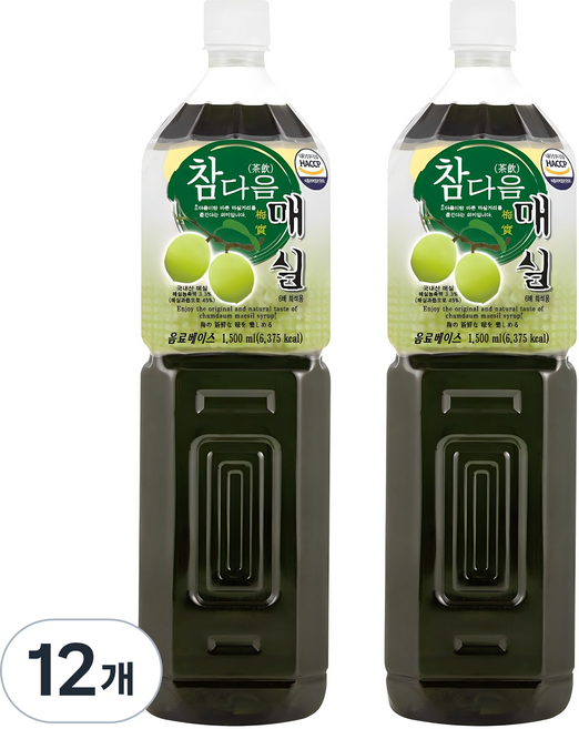 파낙스 참다음 매실, 1.5L, 12개