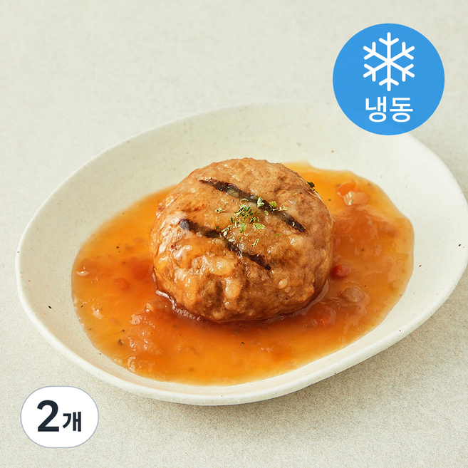 푸드트리 애찬만찬 데리야끼 파인애플 함박 (냉동), 130g, 2개