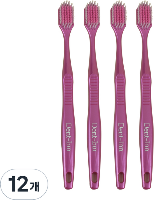 UFC 덴트인 칫솔 소프트 칫솔 800910 핑크, 1개입, 12개