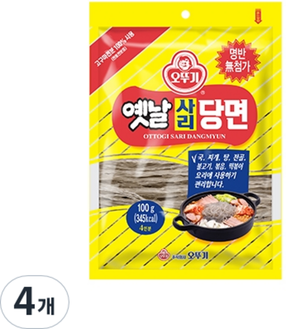 오뚜기옛날 사리 당면, 100g, 4개