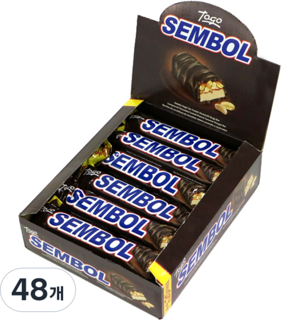 셈볼 누가 초코바, 50g, 48개