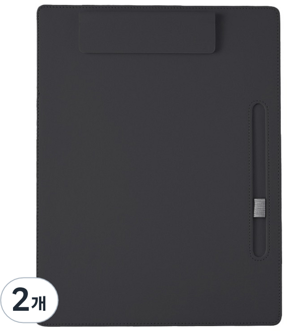 동아피엠에스 A4파일 가죽클립보드, 블랙, 2개