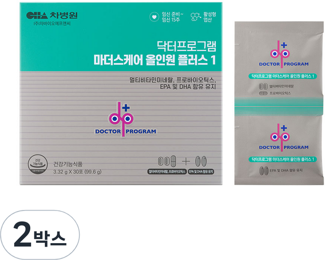 닥터프로그램 마더스케어 올인원 플러스 1, 99.6g, 2개