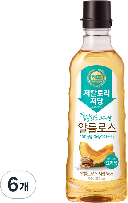 해표 요리용 알룰로스, 700g, 6개