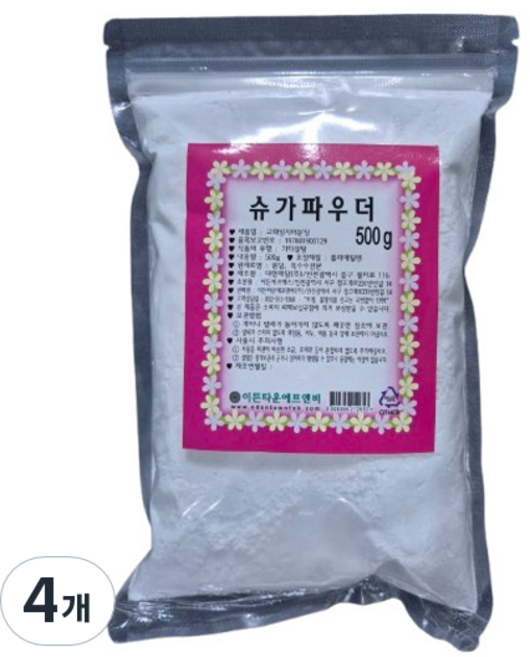 B Home Baking 糖粉, 4個, 500g