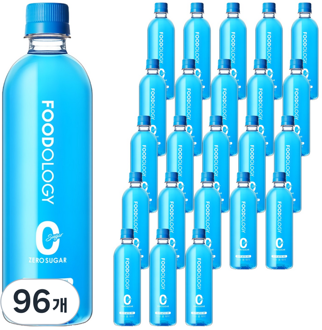푸드올로지 터보 붐 워터 제로 슈가 음료, 500ml, 96개