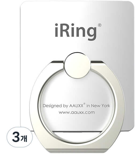 아이링 매스티지 스마트링, 펄 화이트, 3개