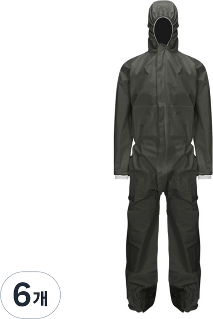 ANYSAFE SMS 防護服 J210G, 灰色, 6個