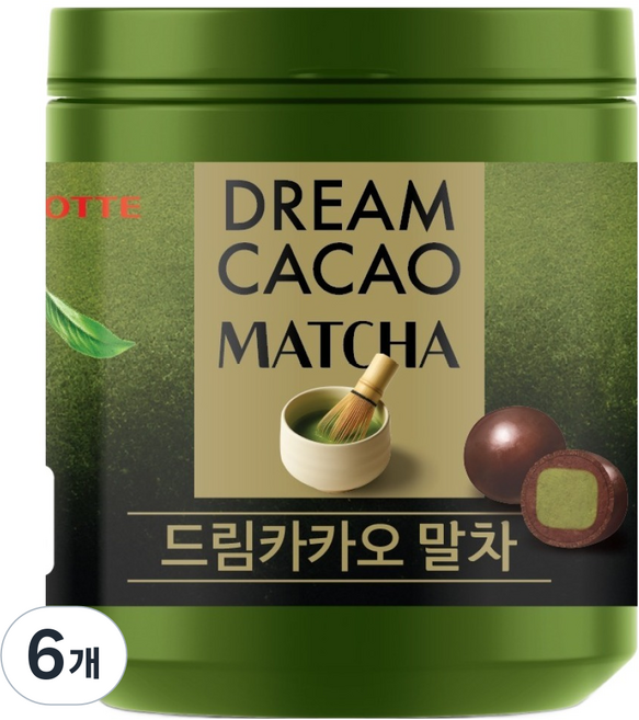 LOTTE 樂天 夢想可可 抹茶, 6個, 86g