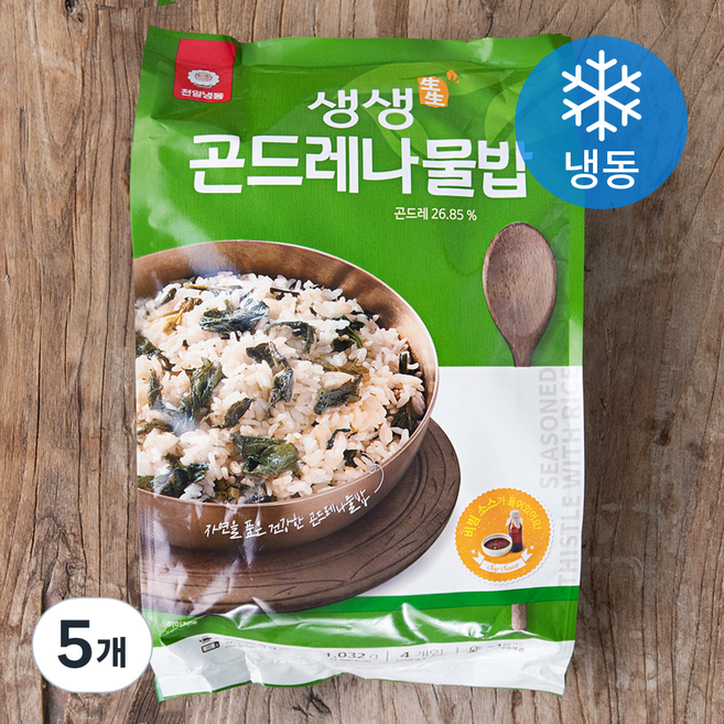 천일식품 생생 곤드레 나물밥 4개입 (냉동), 1.032kg, 5개