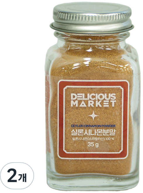 딜리셔스마켓 실론 시나몬 파우더, 35g, 2개