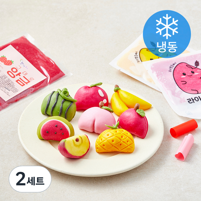 쌀이랑놀자 플러스 과일반달떡 세트 220g (냉동), 1개입, 2세트