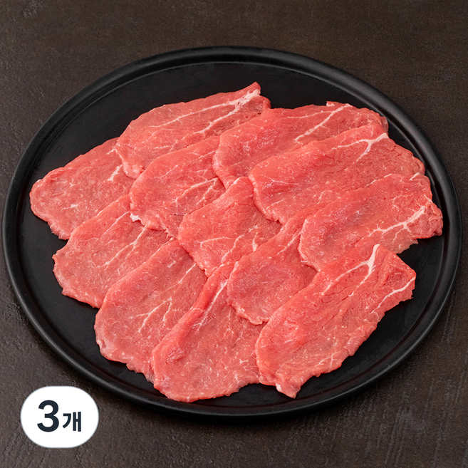 미트지엥 우홍두깨살 육전 /샤브샤브용 (냉장), 300g, 3개