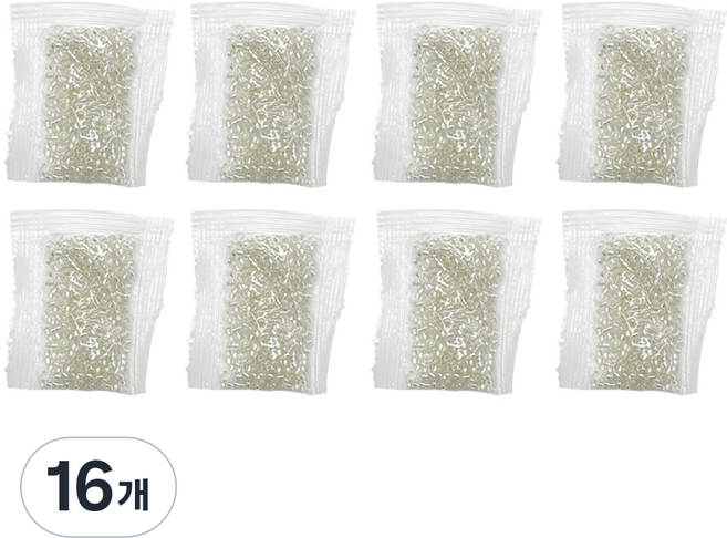 Artnism 口罩掛繩 手鍊 戒指 DIY 米珠 10g 3mm, A 銀色, 16個