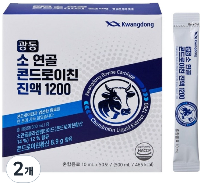 광동 소 연골 콘드로이친 진액 1200 50포, 500ml, 2개