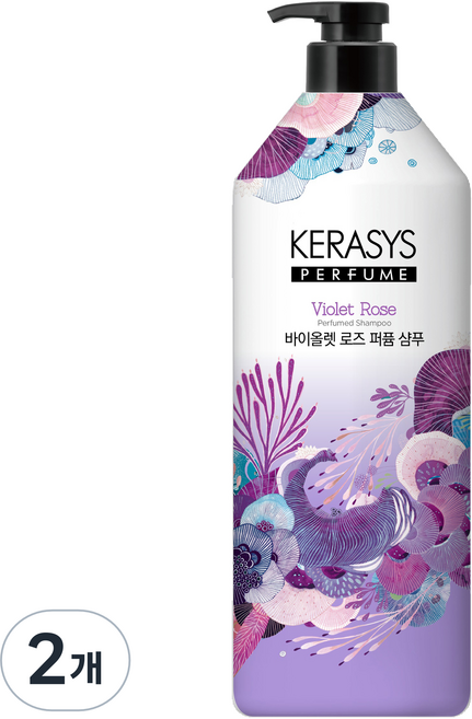 케라시스 퍼퓸 샴푸 바이올렛 로즈, 2개, 1L
