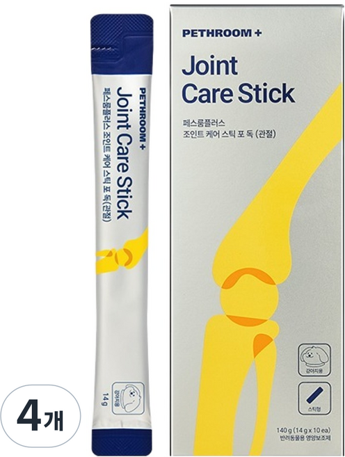페스룸 강아지 페스룸플러스 조인트 케어 스틱 포 독 영양제 10p, 140g, 4개, 관절