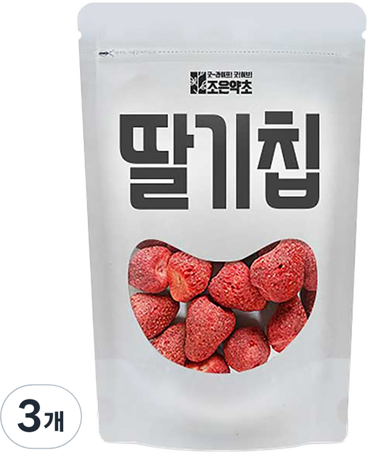 조은약초 동결건조 딸기칩, 150g, 3개