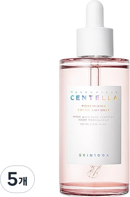 스킨1004 마다가스카르 센텔라 포어마이징 프레쉬 앰플, 100ml, 5개 - 쿠팡