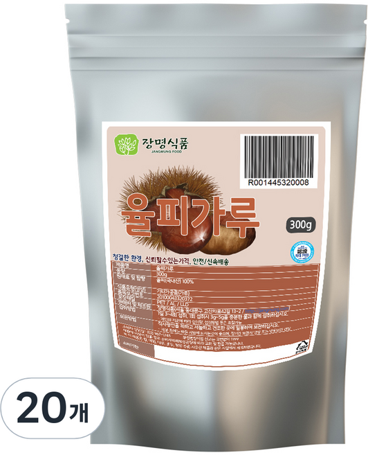 장명식품 율피가루, 20개, 300g