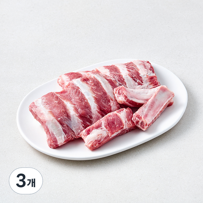 도드람한돈 무항생제 인증 등갈비 구이용 (냉장), 3개, 500g