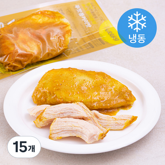 Rally 소스 닭가슴살 푸팟퐁커리맛 (냉동), 100g, 1개입, 15개