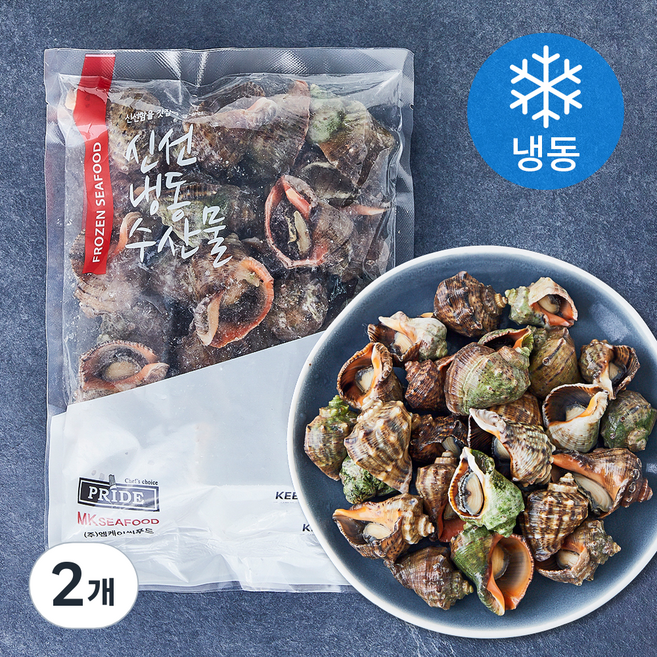 프라이드씨푸드 피뿔고등 자숙 껍질유 (냉동), 2개, 800g