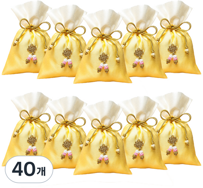 包裝網 傳統福袋 基本款 中, 40個, 19 黃金色