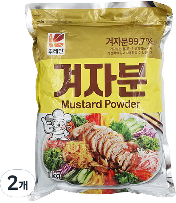 뚜레반 겨자분, 1kg, 2개