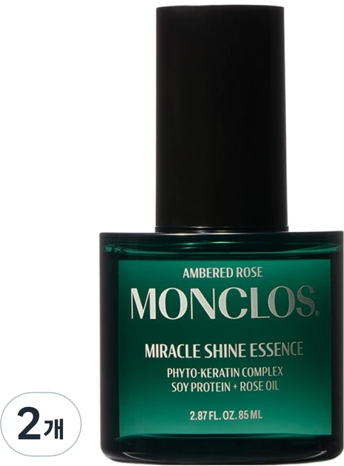 몽클로스 극손상모케어 미라클 샤인 헤어 에센스, 2개, 85ml - 쿠팡
