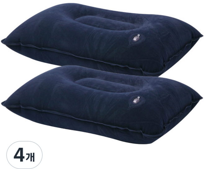 노마드 캠핑 에어베개 N-5727, 네이비, 4개