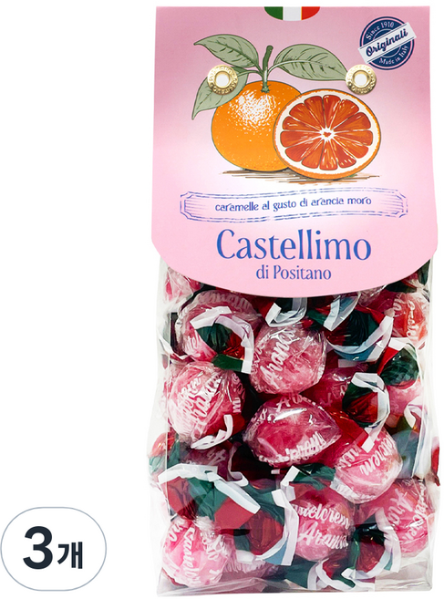 Liking Castellimoro Positano摩洛血橙糖, 200g, 3個