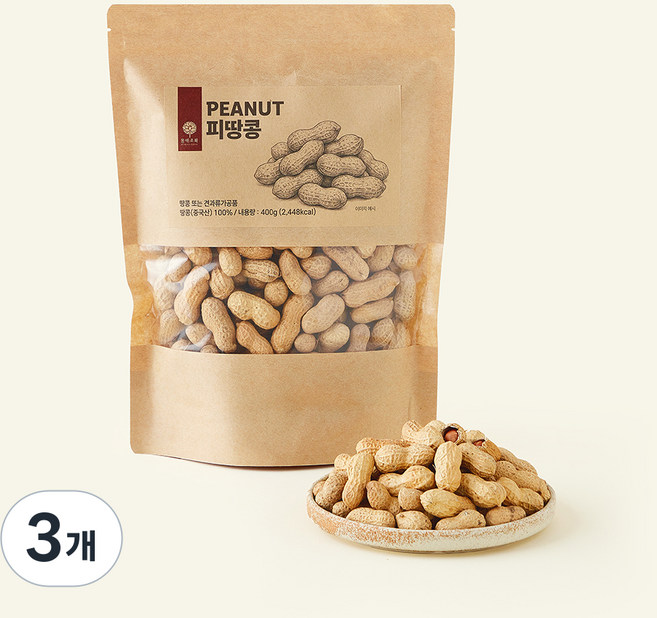 몸애조화 피땅콩, 3개, 400g