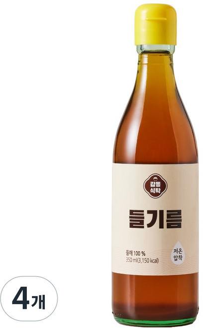 感動餐桌 紫蘇油, 4個, 350ml