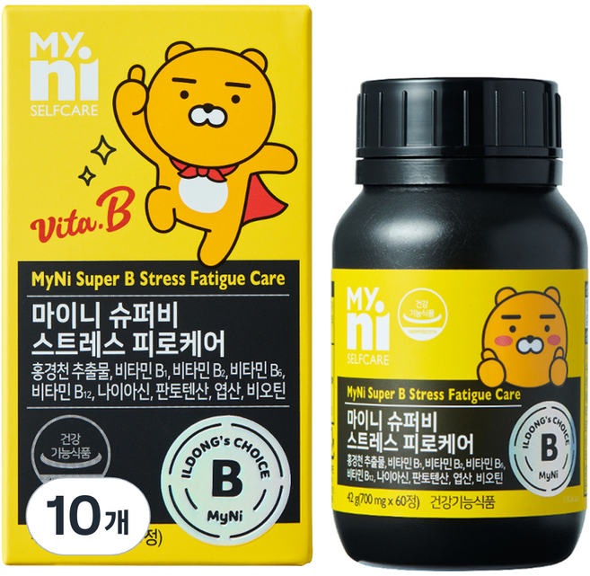 마이니 슈퍼비 스트레스 피로케어, 60정, 10개