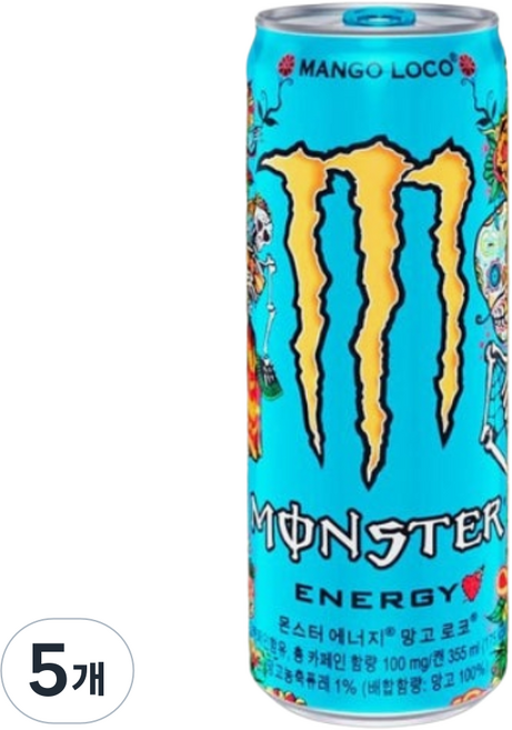 몬스터에너지 망고 로코, 355ml, 5개