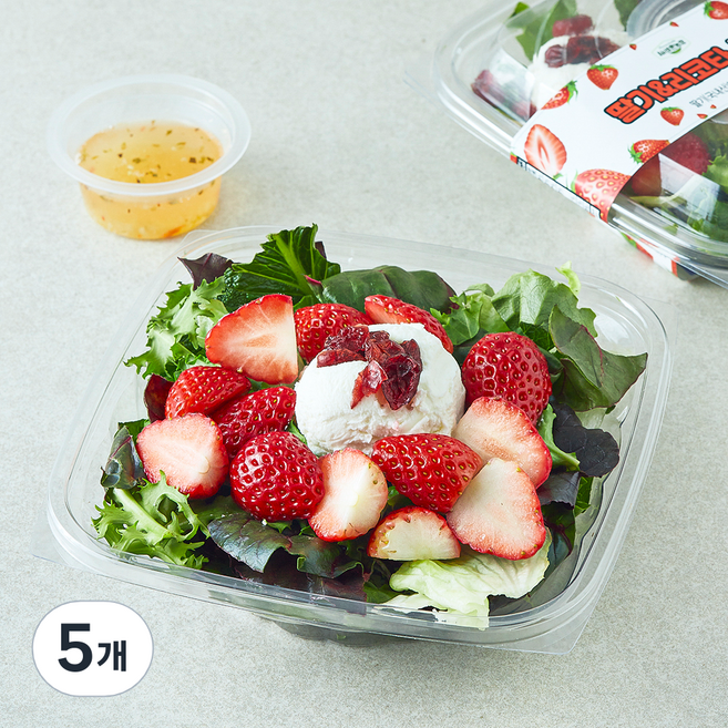 All바른농장 딸기 & 리코타 샐러드, 200g, 5개