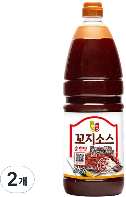 첫맛 꼬지소스 순한맛, 2.1kg, 2개