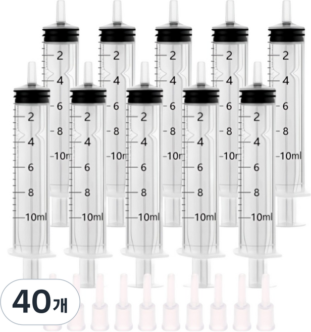 Daon Select 無限墨水填充吸墨針管 附吸墨針管 吸墨針筒 10ml, 40個, 混合色