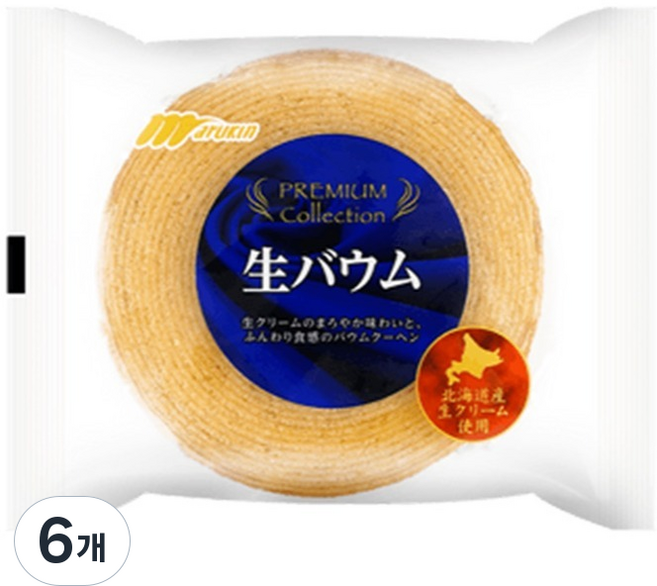 MARUKIN 丸金 Whole Baumkuchen, 6個, 230g