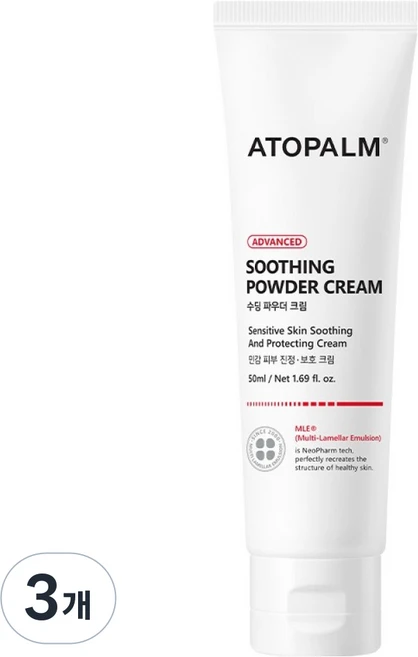 아토팜 수딩 파우더 크림, 50ml, 3개 - 쿠팡