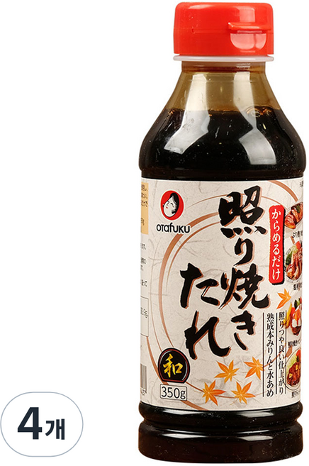 오타후쿠 데리야끼 타레 소스, 4개, 350g