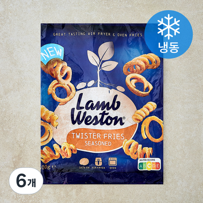 램웨스턴 트위스터 시즈닝 감자튀김 (냉동), 600g, 6개
