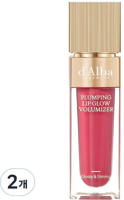 달바 플럼핑 립 글로우 무드 볼류마이저, 2개, 5ml, 페탈 로즈