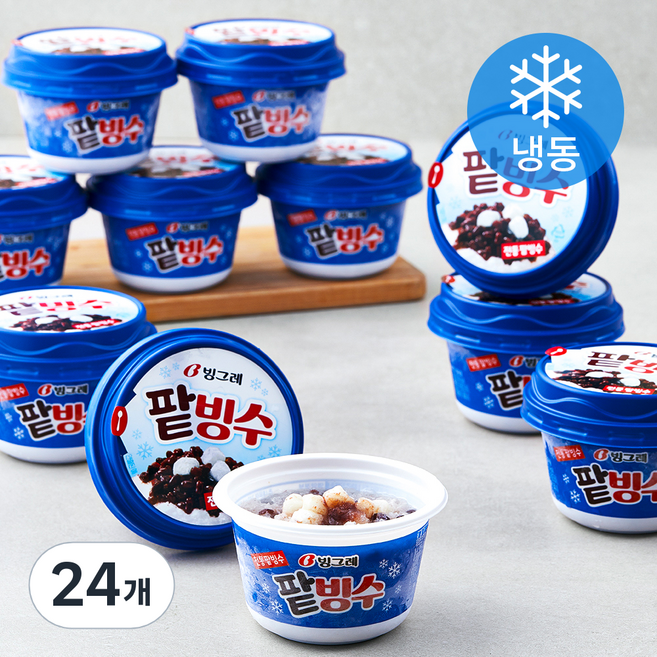 빙그레 팥빙수 (냉동), 240ml, 1개입, 24개