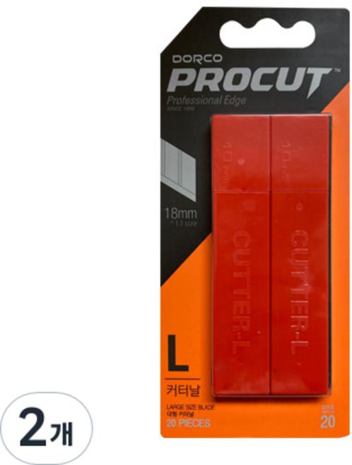 도루코 커터 리필칼날 20p, 2개