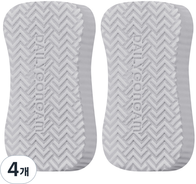 일상공감 쓱싹펀지, 그레이, 1개입, 4개